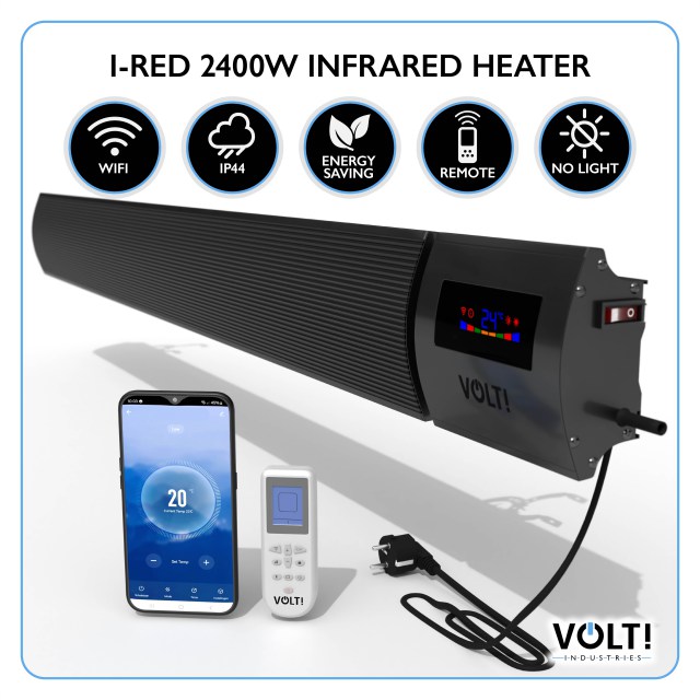 VOLT! Infrarood Heater i Red 2400W Wifi